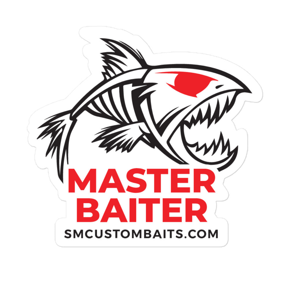 Master Baiter - Funny Humor Fishing - Car Auto Window Vinyl Decal Sticker  04007
