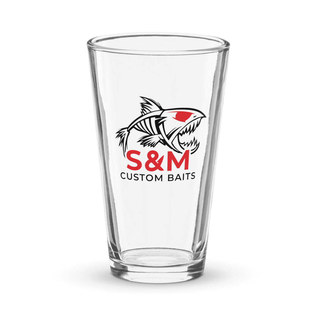 S&M Custom Baits Pint Glass